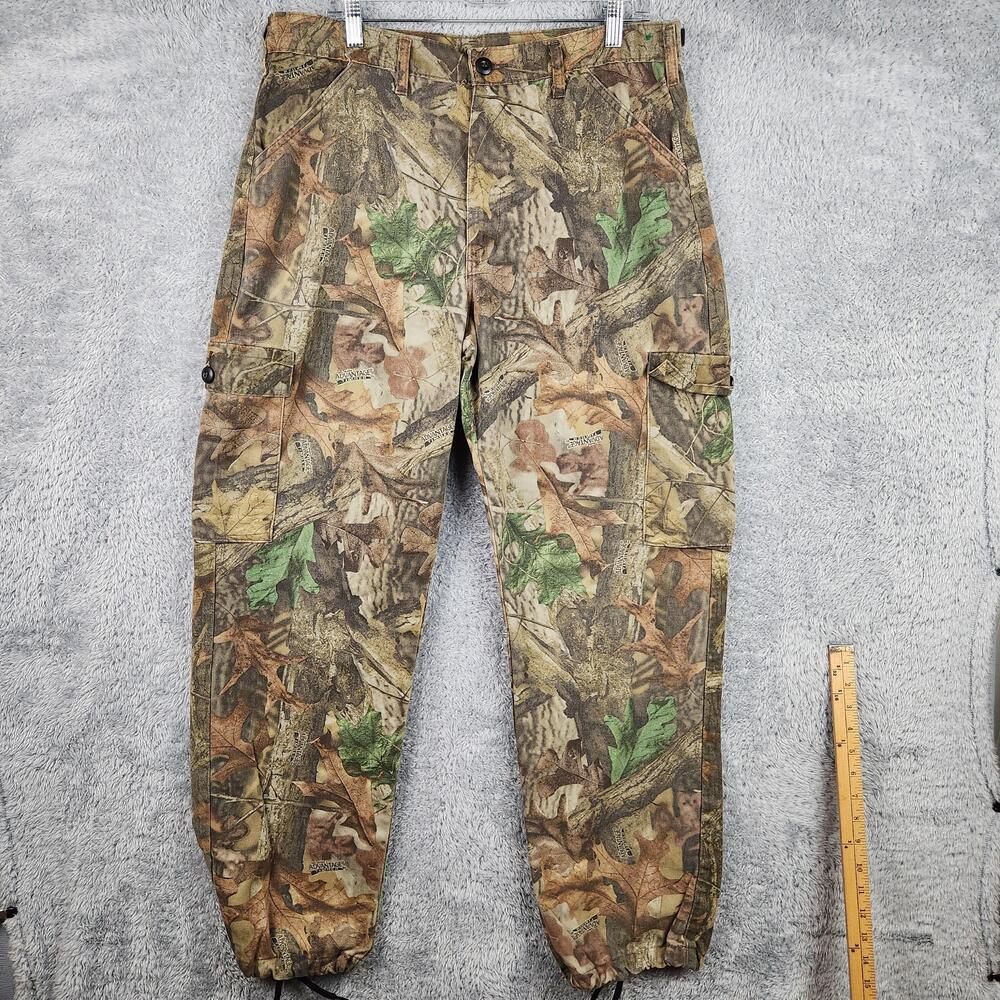 Vintage Camo Pants Mens 36x30 Brown Advantage Timber Cargo Hunting Bill Jordan